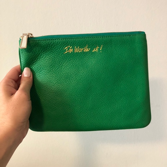 BRAND NEW Rebecca Minkoff Green Clutch - Picture 5 of 7